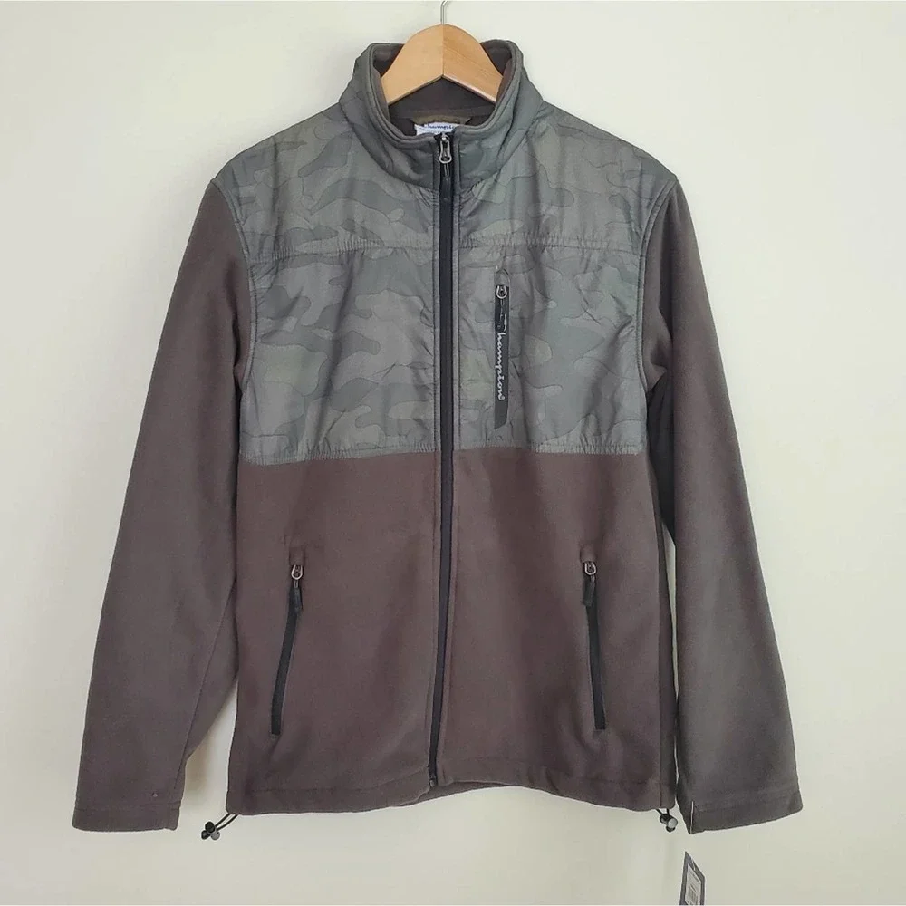 NWT Champion Jacket Arctic Camo‎ Mens Fleece Jacket size Small